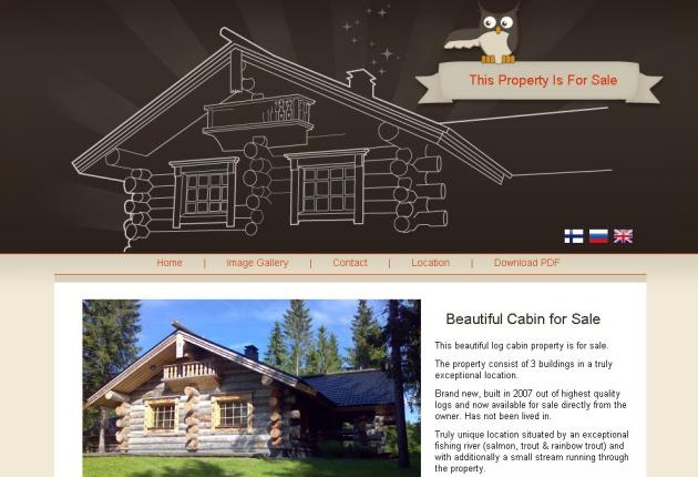 Beautiful log cabin for sale