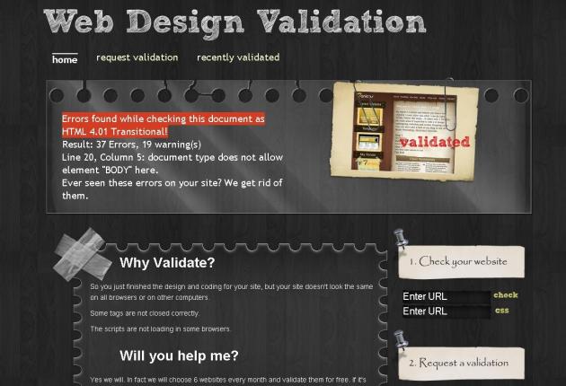 Web Design Validation