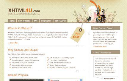 XHTML4U - PSD to HTML