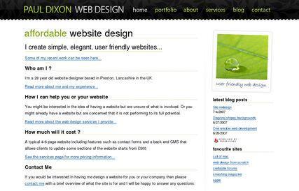 Paul Dixon web design